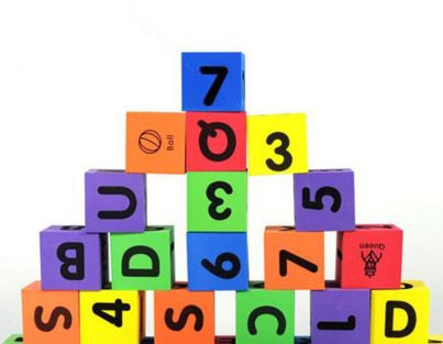 Number Alphabet Soft Blocks Educational Toys