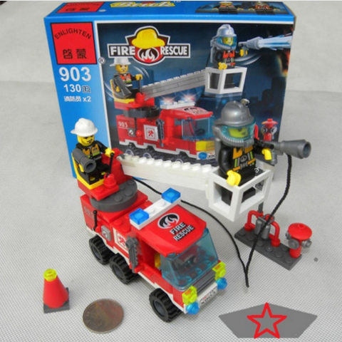 Enlighten  Fire Engines DIY building block