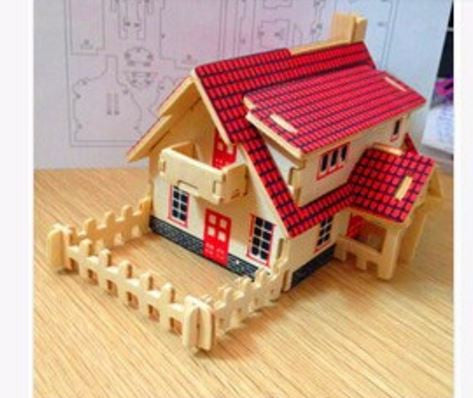 3D Wooden Puzzle Full Set Furniture Model Building