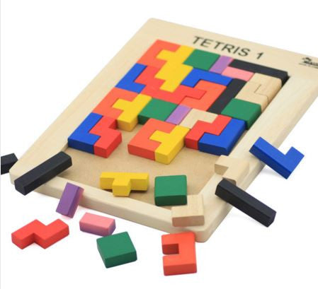 Tetris Children Intelligent Wooden Building Blocks