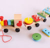 Stacking Shape Geometry Blocks Train
